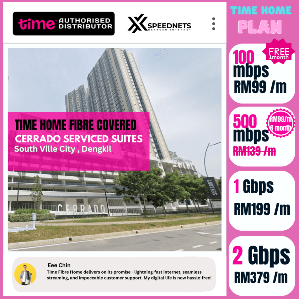 Time Home FIbre Covered CERRADO Services suites dengkil Selangor