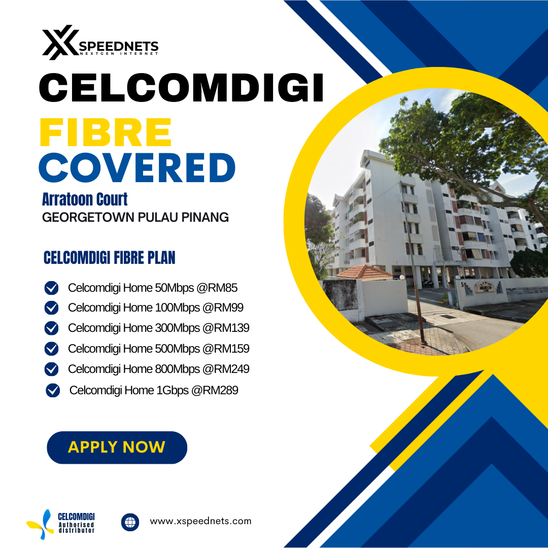 celcomdigi fibre covered Arratoon Court georgetown
