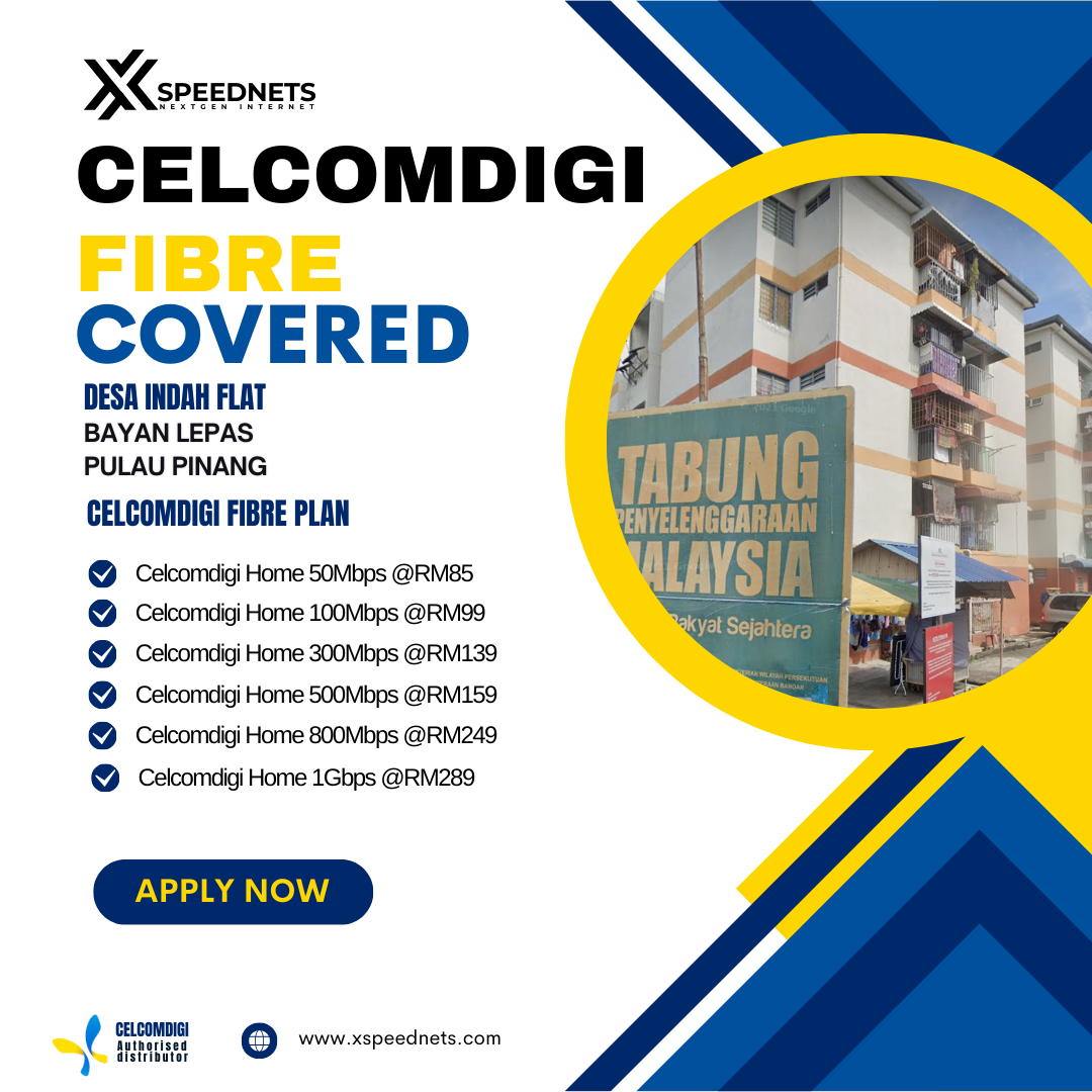Celcomdigi Fibre Covered Desa Indah Flat