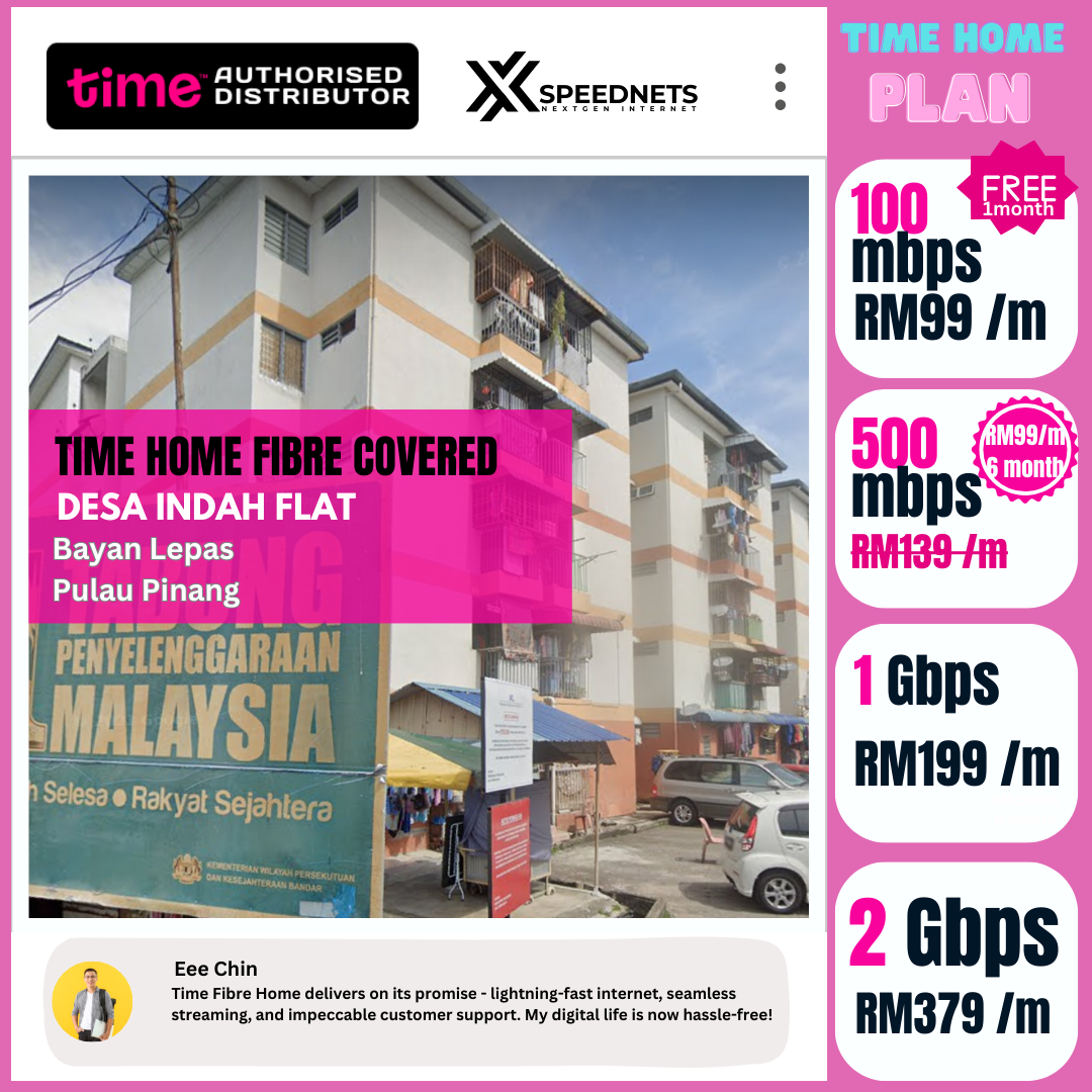 Time Fibre Covered Desa Indah Flat