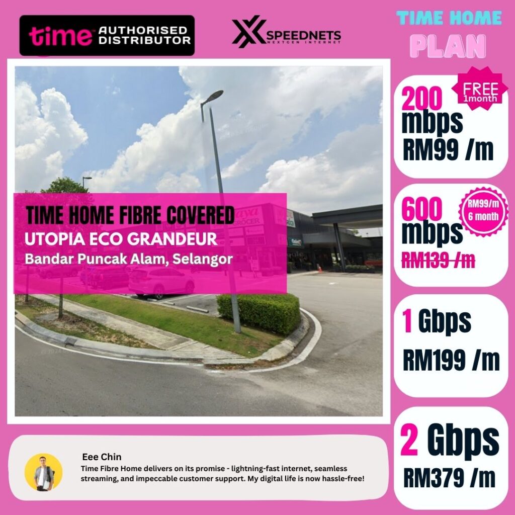 Time Fibre Covered Bandar Puncak Alam, Selangor