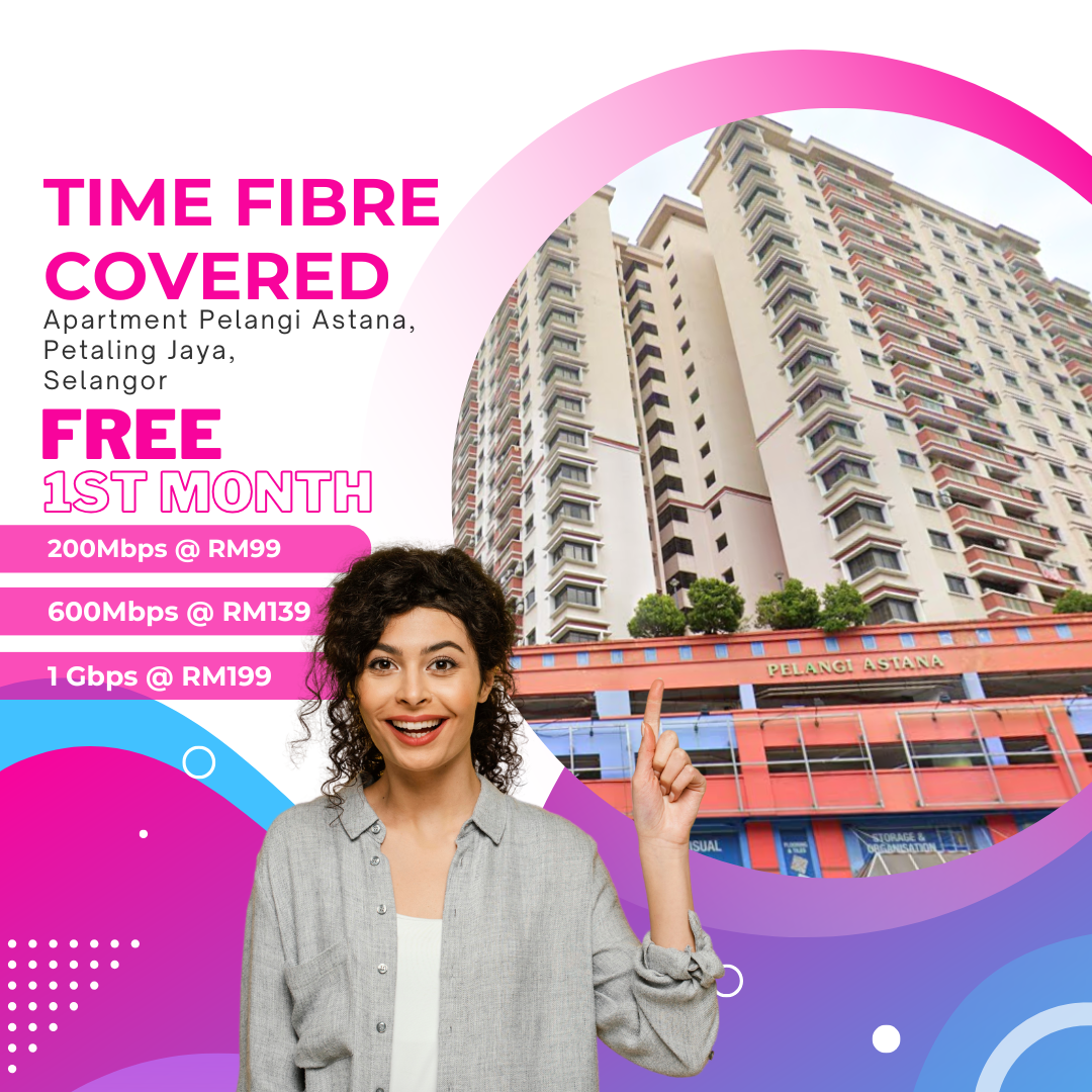 Time Fibre Covered Apartment Pelangi Astana