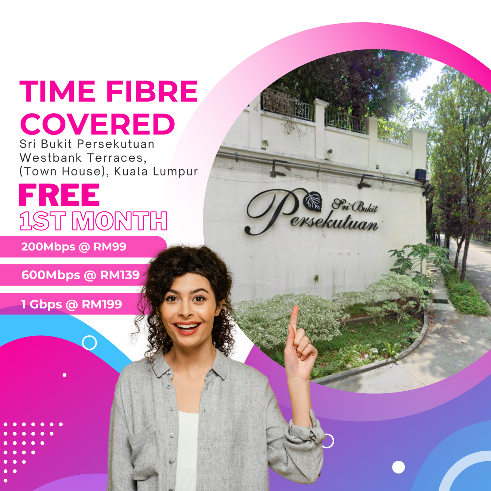 Time Fibre Covered Sri Bukit Persekutuan Westbank Terraces, KL