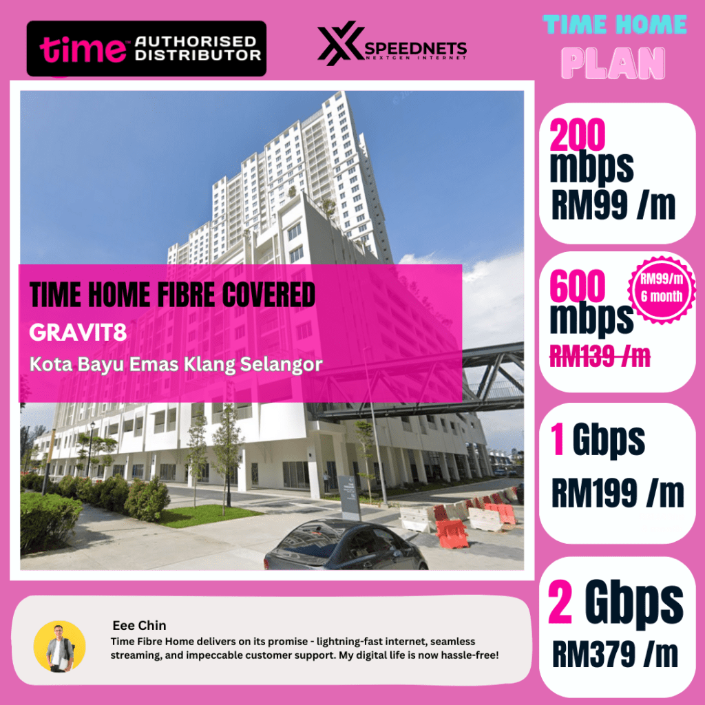 Time Fibre Covered GRAVIT8 Kota Bayu Emas Klang Selangor