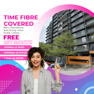 Time Fibre Covered Merc Residence, Jalan Klang Lama Kuala Lumpur