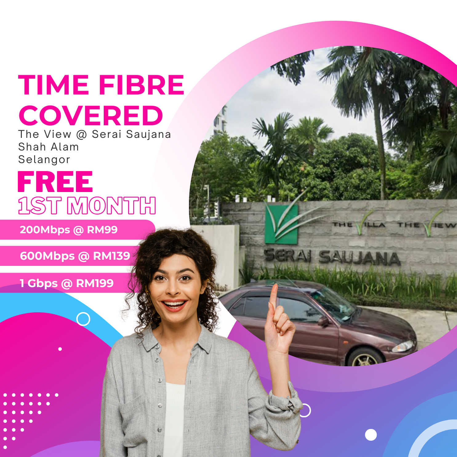 Time Fibre Covered The View @ Serai Saujana Shah Alam Selangor